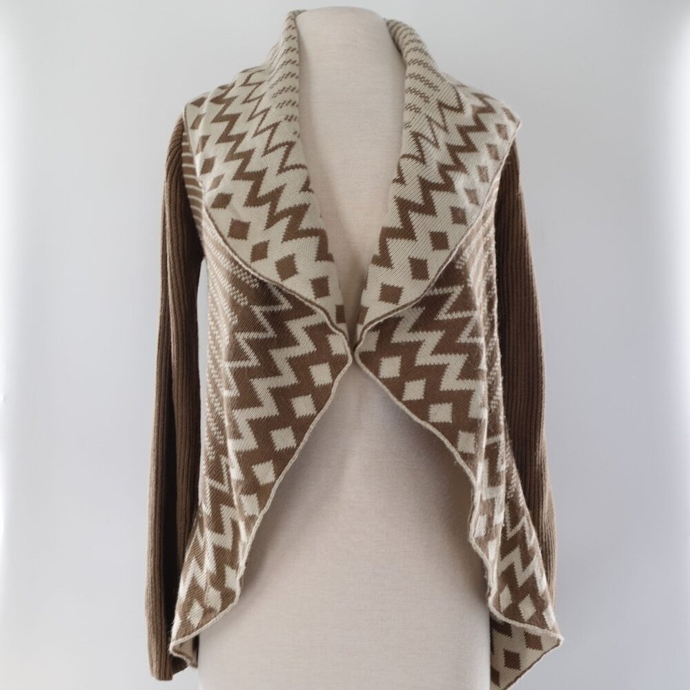 Unique Southwest Design Open Front Sweater